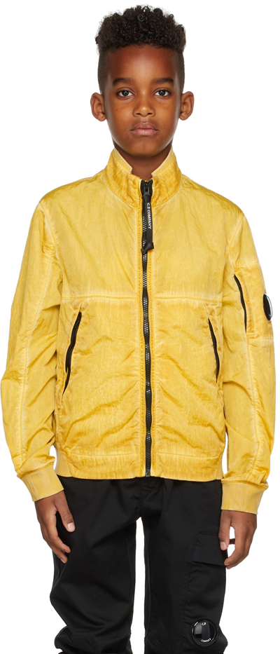 C.p. Company Kids Yellow M.t.t.n. I.c.e. Jacket In 239 Nugget Gold
