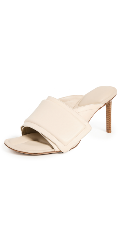 Jacquemus Woman Sandals Beige Size 10 Leather In Multi