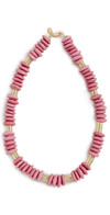 Maison Monik Women's Elvire Goldtone, Vinyl, & Hematite Beaded Necklace In Pink