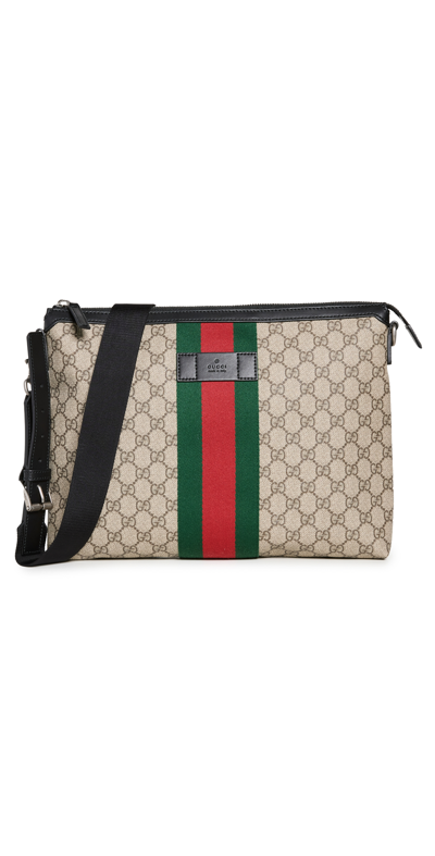 Pre-owned Gucci Messenger Bag In Black