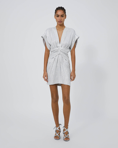iro silver dress Draped metallic dress | Daz... | IRO