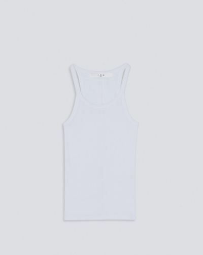 Iro Palisso Ribbed Tank Top In White