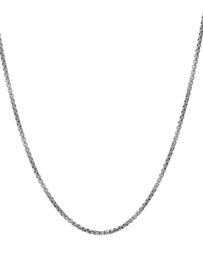 DAVID YURMAN STERLING SILVER BOX CHAIN NECKLACE