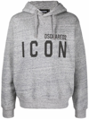 Dsquared2 Man Sweatshirt Grey Size L Cotton In Grey