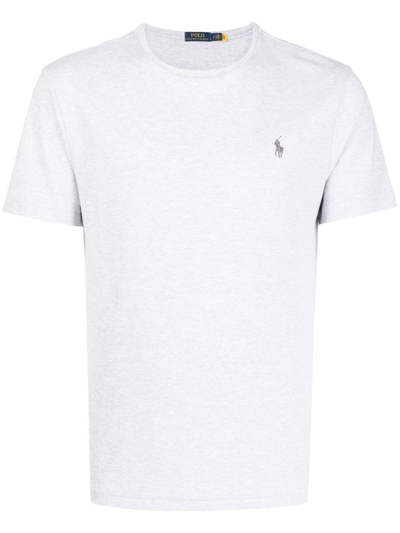 Polo Ralph Lauren Classic Logo T-shirt In Bianco