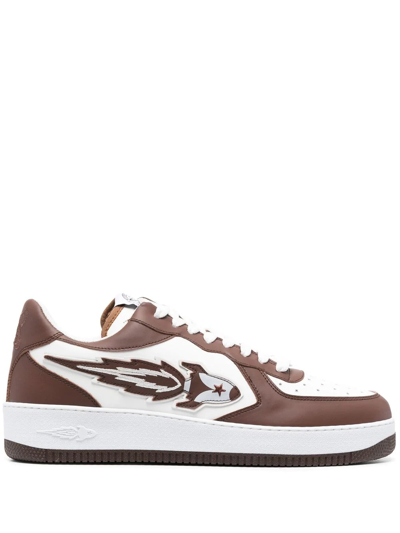 Enterprise Japan Colour-block Panelled Trainers In Brown