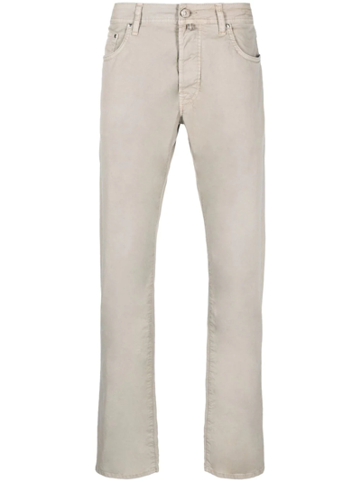 Jacob Cohen Straight-leg Trousers In Neutrals