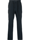 VINCE DRAWSTRING-WAIST FOUR-POCKET STRAIGHT-LEG TROUSERS