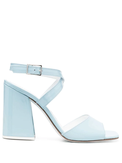 Vivetta Avernice Crossover-straps Sandals In Sky Blue