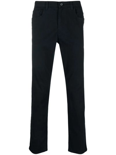 Vince Dylan Low-rise Straight-leg Trousers In Blue