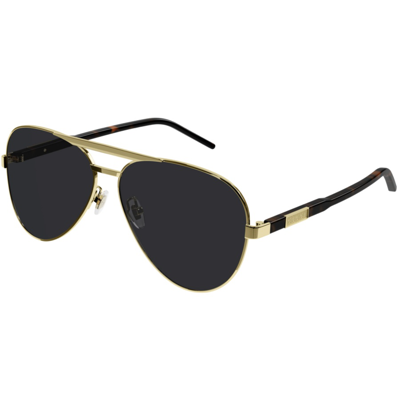 Gucci Grey Aviator Mens Sunglasses Gg1163s 001 60 In Brown