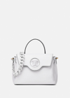 Versace La Medusa Medium Handbag In White
