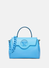 Versace La Medusa Medium Handbag In Dv Blue