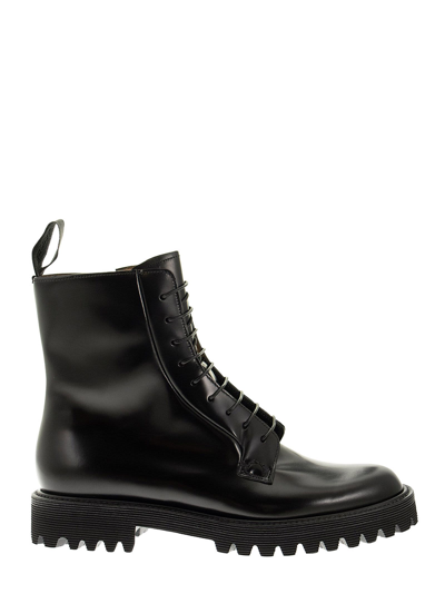 Church's Alexandra T - Calf Leather Laced Boot In Black