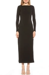 Alexia Admor Lexy Long Sleeve Maxi Dress In Black