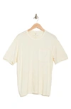 Coastaoro Homesteader Crewneck Pocket T-shirt In Stone White