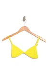 Vyb Eye Candy Triangle Bikini Top In Yel