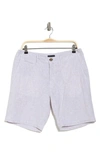 14th & Union Linen Blend Trim Fit Shorts In Tan Burrow