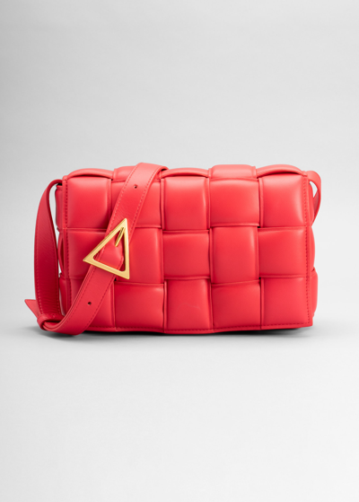 Bottega Veneta Padded Cassette Crossbody Bag In Firework