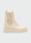 GIANVITO ROSSI LEATHER LUG-SOLE CHELSEA BOOTS