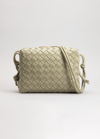 Bottega Veneta Loop Small Intrecciato Napa Shoulder Bag In 2916 Travertine-g