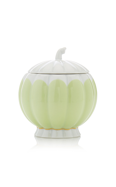Giambattista Valli Home Porcelain Sugar Bowl In Green