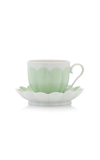 GIAMBATTISTA VALLI HOME PORCELAIN COFFEE CUP AND SAUCER SET