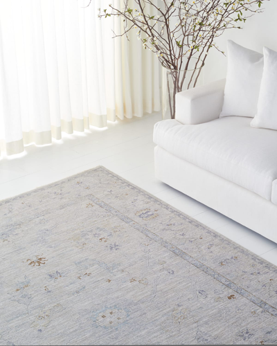 Ralph Lauren Luddington Power-loomed Rug, 9' X 12' In Light Grey