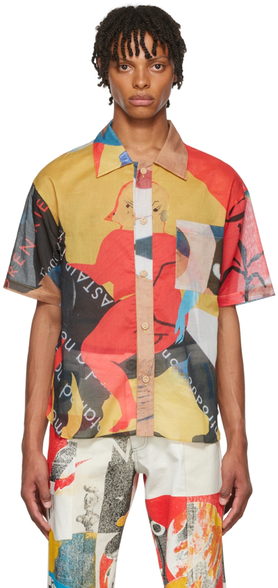 Bethany Williams X Magpie Project Chaos Print Shirt In Gelb