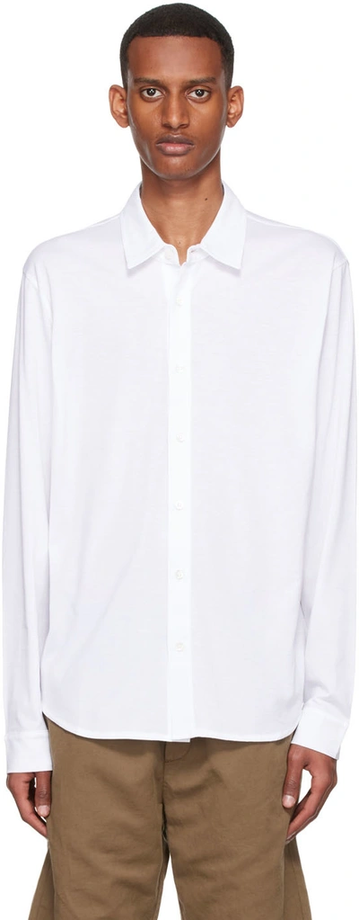 Sunspel White Button-down Cotton Shirt