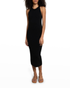 A.l.c Marc Halterneck Midi Dress In Black