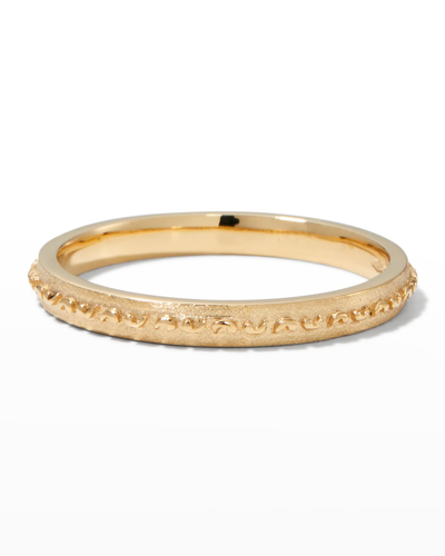 Marco Dal Maso Men's Yellow Gold Icon Slim Eternity Band Ring