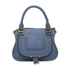 Chloé Marcie Small Shoulder Bag In Graphite Navy