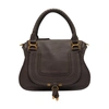 Chloé Marcie Medium Zip Leather Satchel Bag In Bold Brown