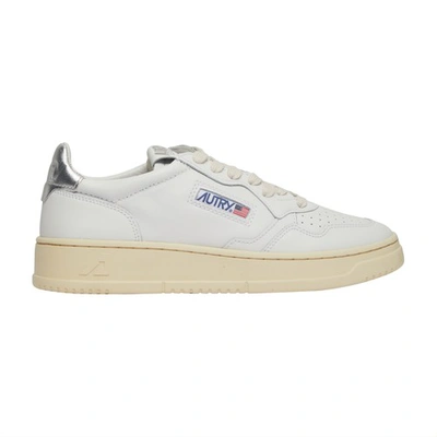 Autry Medalist Sneakers In Suede In Leat_leat_wht_sil