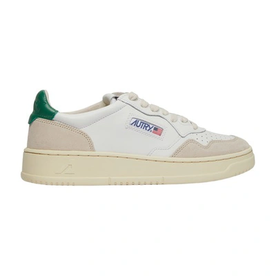 Autry Medalist Sneakers In Leat_suede_wht_amaz