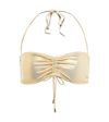 Melissa Odabash Florence Halterneck Bikini Top In Gold