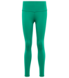 Alo Yoga Airbrush High-rise Cropped Leggings In Green Emerald