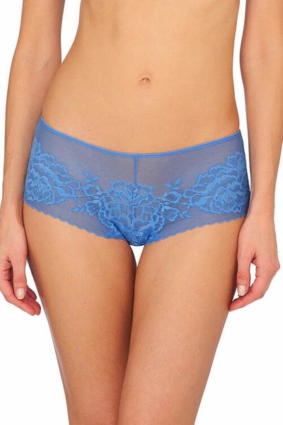 Natori Flora Girl Brief Trousery In Blue