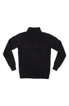 X-ray Ribbed Turtleneck Sweater In Black