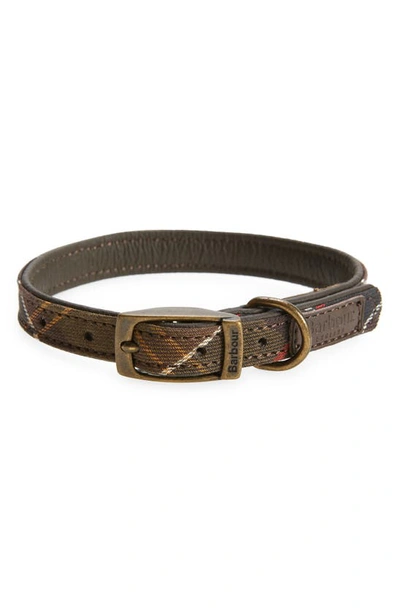 Barbour Tartan Dog Collar In Classic Tartan