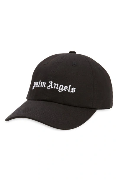 PALM ANGELS EMBROIDERED LOGO BASEBALL CAP