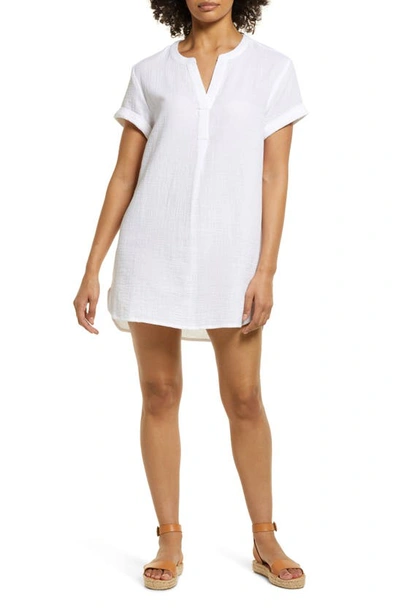 Beachlunchlounge Marley Cotton Gauze Dress In White