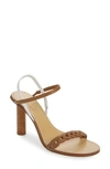 Rag & Bone Infinity Cylinder-heel Slingback Sandals In Cigar