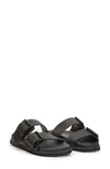 Allsaints Sian Leather Sandals In Black