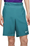 Nike Court Dri-fit Victory Athletic Shorts In Bright Spruce/ White