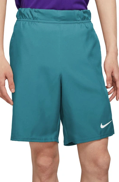 Nike Court Dri-fit Victory Athletic Shorts In Bright Spruce/ White