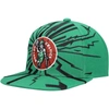 MITCHELL & NESS MITCHELL & NESS KELLY GREEN BOSTON CELTICS HARDWOOD CLASSICS EARTHQUAKE SNAPBACK HAT