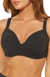 Bleu By Rod Beattie Kore D- & Dd-cup Underwire Bikini Top In Black