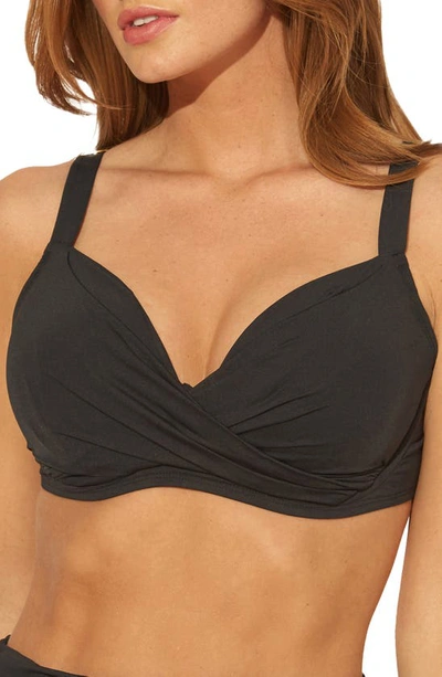 Bleu By Rod Beattie Kore D- & Dd-cup Underwire Bikini Top In Black